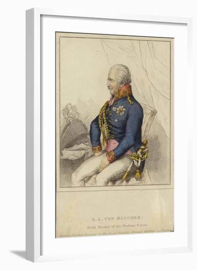 G L Von Blucher, Field Marshal of the Prussian Forces (1742-1819)-German School-Framed Giclee Print