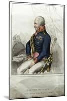 G.L. Von Blucher: Field Marshal of the Prussian Forces Engraving-null-Mounted Giclee Print