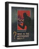 G-Man Vs the Red X Book Back Cover-null-Framed Art Print