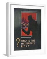 G-Man Vs the Red X Book Back Cover-null-Framed Art Print