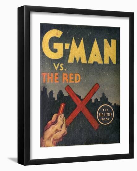 G-Man Vs the Red X Book Cover-null-Framed Art Print