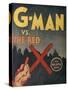 G-Man Vs the Red X Book Cover-null-Stretched Canvas