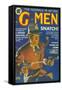 G-Men, FBI Detectives Pulp Fiction Magazine, USA, 1935-null-Framed Stretched Canvas