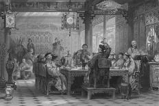 'Dinner Party at a Mandarin's House', 1843-G Paterson-Framed Giclee Print