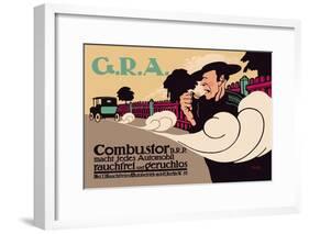 G.R.A.: Smokeless and Odorless Automobiles-Hans Rudi Erdt-Framed Art Print