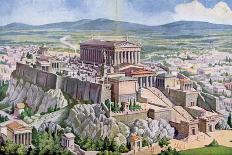 The Acropolis in Athens in Ancient Greece, 1914-G. Rehlender-Framed Stretched Canvas