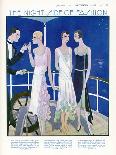 Ladies and Their Luggage Wait on the Platform for a Porter-G. Sacy-Art Print