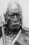 Portrait of a Maori Man, Taraia Ngakuti Te Tumuhuia, with 'Moko' Facial Tattoos, C.1860s-G. W. Bishop-Giclee Print