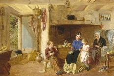 Helping Mother-G. W. Brownlow-Stretched Canvas