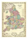 Comparative Size of Lakes and Islands, c.1856-G^ W^ Colton-Art Print