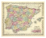 Spain and Portugal, c.1856-G^ W^ Colton-Stretched Canvas