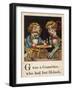 "G" was a Gamester Who Had But Ill-Luck-null-Framed Art Print