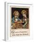 "G" was a Gamester Who Had But Ill-Luck-null-Framed Art Print