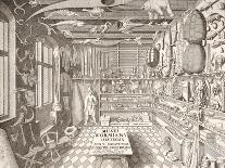 Frontispiece of Ole Worm's Cabinet of Curiosities from 'Museum Wormianum' by Ole Worm-G. Wingendorp-Stretched Canvas