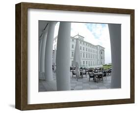 G8 Summit, Haus Mecklenburg of the Kempinski Grand Hotel, Germany-Frank Hormann-Framed Photographic Print