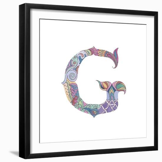 G-Green Girl-Framed Giclee Print