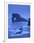 Gaada Stack, a Natural Arch 45 M High, Old Red Sandstone, Foula, Shetland Islands, Scotland, UK-Patrick Dieudonne-Framed Photographic Print