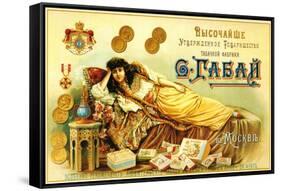 Gabbai Tobacco Factory in Moscow, Approved by the Crown-null-Framed Stretched Canvas