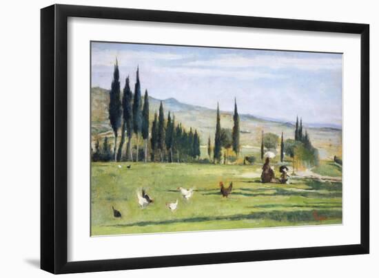 Gabbro Landscape-Silvestro Lega-Framed Giclee Print