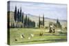 Gabbro Landscape-Silvestro Lega-Stretched Canvas
