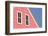 Gable Roof with White Windows on Wooden House-leisuretime70-Framed Photographic Print