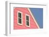 Gable Roof with White Windows on Wooden House-leisuretime70-Framed Photographic Print