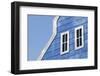 Gable Roof with White Windows on Wooden House-leisuretime70-Framed Photographic Print