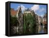 Gabled Buildings with Distorted Facade of Bricks, North of the Centre of Ghent, Belgium-Richard Ashworth-Framed Stretched Canvas