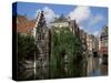 Gabled Buildings with Distorted Facade of Bricks, North of the Centre of Ghent, Belgium-Richard Ashworth-Stretched Canvas