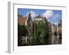 Gabled Buildings with Distorted Facade of Bricks, North of the Centre of Ghent, Belgium-Richard Ashworth-Framed Photographic Print