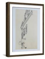 Gabled Houses at Krumau, 1917-Egon Schiele-Framed Collectable Print