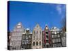 Gabled Houses on the Leidsegracht Canal, Amsterdam, Netherlands, Europe-Amanda Hall-Stretched Canvas