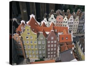 Gables and Painted Facades of Hanseatic Gdansk, Gdansk, Pomerania, Poland-Ken Gillham-Stretched Canvas