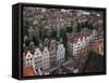 Gables and Painted Facades of Hanseatic Gdansk, Gdansk, Pomerania, Poland-Ken Gillham-Framed Stretched Canvas