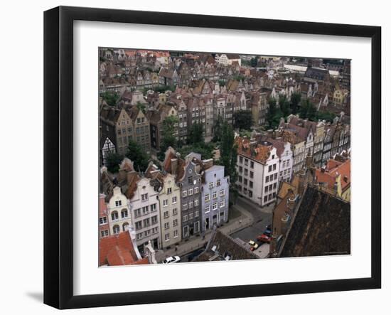 Gables and Painted Facades of Hanseatic Gdansk, Gdansk, Pomerania, Poland-Ken Gillham-Framed Photographic Print