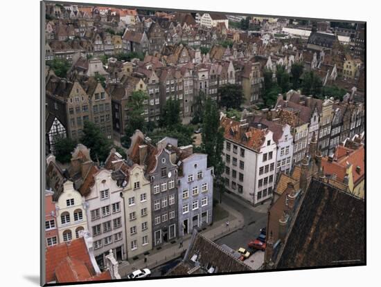 Gables and Painted Facades of Hanseatic Gdansk, Gdansk, Pomerania, Poland-Ken Gillham-Mounted Photographic Print
