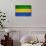 Gabon Flag Design with Wood Patterning - Flags of the World Series-Philippe Hugonnard-Art Print displayed on a wall