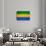 Gabon Flag Design with Wood Patterning - Flags of the World Series-Philippe Hugonnard-Art Print displayed on a wall