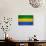 Gabon Flag Design with Wood Patterning - Flags of the World Series-Philippe Hugonnard-Art Print displayed on a wall