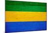 Gabon Flag Design with Wood Patterning - Flags of the World Series-Philippe Hugonnard-Mounted Art Print