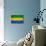 Gabon Flag Design with Wood Patterning - Flags of the World Series-Philippe Hugonnard-Art Print displayed on a wall