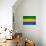 Gabon Flag Design with Wood Patterning - Flags of the World Series-Philippe Hugonnard-Art Print displayed on a wall