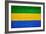 Gabon Flag Design with Wood Patterning - Flags of the World Series-Philippe Hugonnard-Framed Art Print