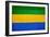 Gabon Flag Design with Wood Patterning - Flags of the World Series-Philippe Hugonnard-Framed Art Print