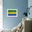 Gabon Flag Design with Wood Patterning - Flags of the World Series-Philippe Hugonnard-Framed Art Print displayed on a wall