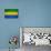 Gabon Flag Design with Wood Patterning - Flags of the World Series-Philippe Hugonnard-Mounted Art Print displayed on a wall