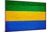Gabon Flag Design with Wood Patterning - Flags of the World Series-Philippe Hugonnard-Mounted Art Print