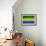 Gabon Flag Design with Wood Patterning - Flags of the World Series-Philippe Hugonnard-Framed Premium Giclee Print displayed on a wall