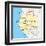 Gabon Political Map-Peter Hermes Furian-Framed Art Print