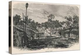 Gabon, Village C1870-null-Stretched Canvas